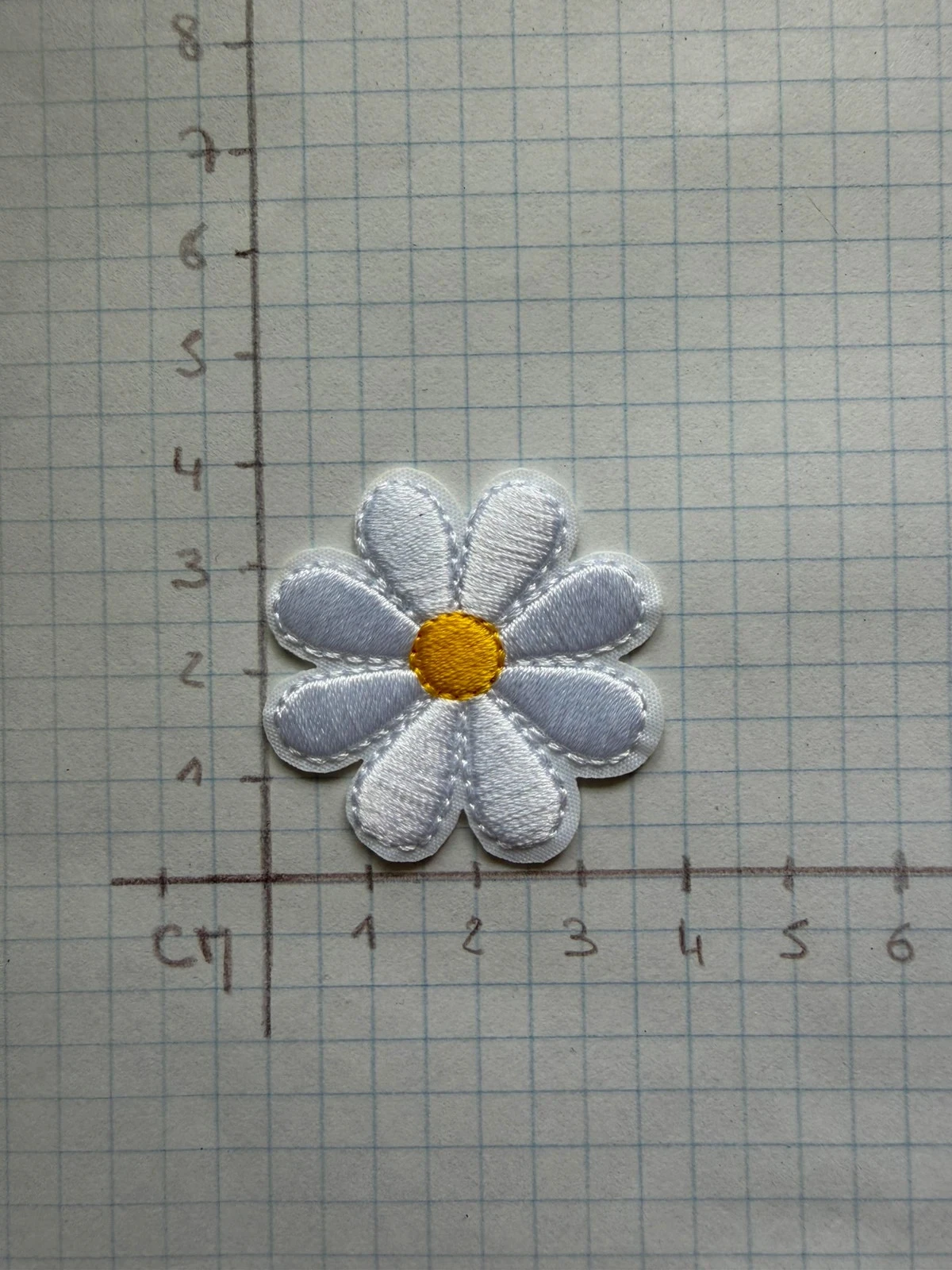 Patch marguerite écusson thermocollant – photo 3
